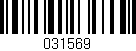Código de barras (EAN, GTIN, SKU, ISBN): '031569'