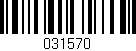 Código de barras (EAN, GTIN, SKU, ISBN): '031570'