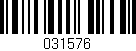 Código de barras (EAN, GTIN, SKU, ISBN): '031576'