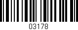 Código de barras (EAN, GTIN, SKU, ISBN): '03178'