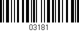 Código de barras (EAN, GTIN, SKU, ISBN): '03181'