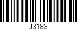 Código de barras (EAN, GTIN, SKU, ISBN): '03183'