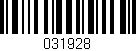 Código de barras (EAN, GTIN, SKU, ISBN): '031928'