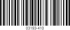 Código de barras (EAN, GTIN, SKU, ISBN): '03193-410'