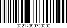 Código de barras (EAN, GTIN, SKU, ISBN): '03214698733333'