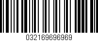 Código de barras (EAN, GTIN, SKU, ISBN): '032169696969'