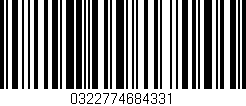 Código de barras (EAN, GTIN, SKU, ISBN): '0322774684331'