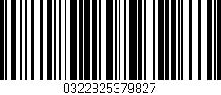 Código de barras (EAN, GTIN, SKU, ISBN): '0322825379827'
