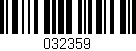 Código de barras (EAN, GTIN, SKU, ISBN): '032359'
