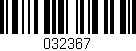Código de barras (EAN, GTIN, SKU, ISBN): '032367'