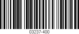 Código de barras (EAN, GTIN, SKU, ISBN): '03237-400'
