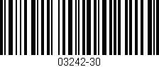 Código de barras (EAN, GTIN, SKU, ISBN): '03242-30'