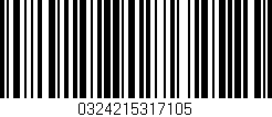 Código de barras (EAN, GTIN, SKU, ISBN): '0324215317105'