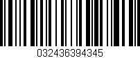 Código de barras (EAN, GTIN, SKU, ISBN): '032436394345'