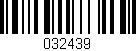 Código de barras (EAN, GTIN, SKU, ISBN): '032439'