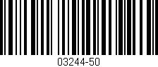 Código de barras (EAN, GTIN, SKU, ISBN): '03244-50'