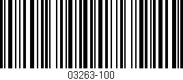 Código de barras (EAN, GTIN, SKU, ISBN): '03263-100'