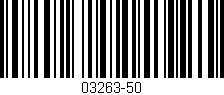 Código de barras (EAN, GTIN, SKU, ISBN): '03263-50'
