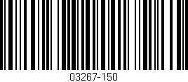 Código de barras (EAN, GTIN, SKU, ISBN): '03267-150'