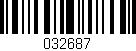Código de barras (EAN, GTIN, SKU, ISBN): '032687'