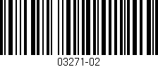 Código de barras (EAN, GTIN, SKU, ISBN): '03271-02'