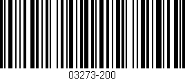 Código de barras (EAN, GTIN, SKU, ISBN): '03273-200'