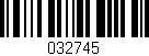 Código de barras (EAN, GTIN, SKU, ISBN): '032745'