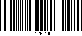 Código de barras (EAN, GTIN, SKU, ISBN): '03276-400'