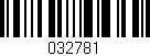 Código de barras (EAN, GTIN, SKU, ISBN): '032781'
