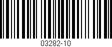Código de barras (EAN, GTIN, SKU, ISBN): '03282-10'