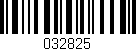 Código de barras (EAN, GTIN, SKU, ISBN): '032825'