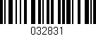 Código de barras (EAN, GTIN, SKU, ISBN): '032831'