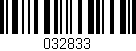 Código de barras (EAN, GTIN, SKU, ISBN): '032833'