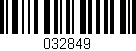 Código de barras (EAN, GTIN, SKU, ISBN): '032849'