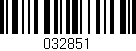 Código de barras (EAN, GTIN, SKU, ISBN): '032851'