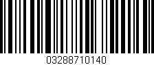 Código de barras (EAN, GTIN, SKU, ISBN): '03288710140'