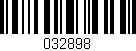 Código de barras (EAN, GTIN, SKU, ISBN): '032898'