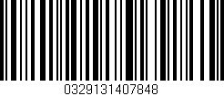 Código de barras (EAN, GTIN, SKU, ISBN): '0329131407848'