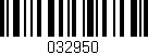 Código de barras (EAN, GTIN, SKU, ISBN): '032950'