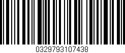 Código de barras (EAN, GTIN, SKU, ISBN): '0329793107438'