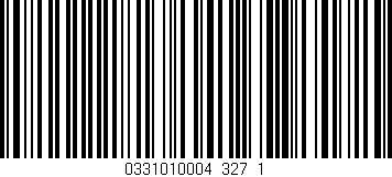 Código de barras (EAN, GTIN, SKU, ISBN): '0331010004_327_1'
