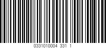 Código de barras (EAN, GTIN, SKU, ISBN): '0331010004_331_1'