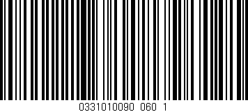 Código de barras (EAN, GTIN, SKU, ISBN): '0331010090_060_1'