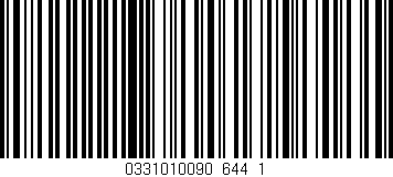 Código de barras (EAN, GTIN, SKU, ISBN): '0331010090_644_1'