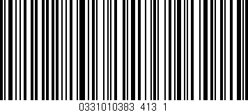 Código de barras (EAN, GTIN, SKU, ISBN): '0331010383_413_1'