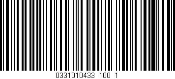 Código de barras (EAN, GTIN, SKU, ISBN): '0331010433_100_1'
