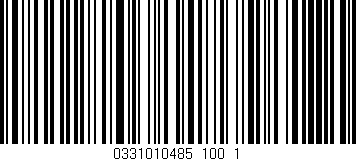 Código de barras (EAN, GTIN, SKU, ISBN): '0331010485_100_1'