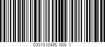 Código de barras (EAN, GTIN, SKU, ISBN): '0331010485_609_1'