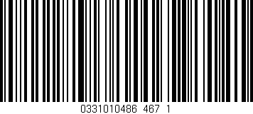 Código de barras (EAN, GTIN, SKU, ISBN): '0331010486_467_1'