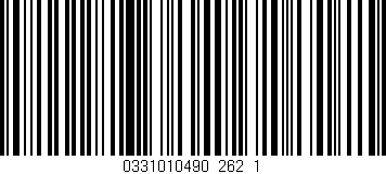 Código de barras (EAN, GTIN, SKU, ISBN): '0331010490_262_1'